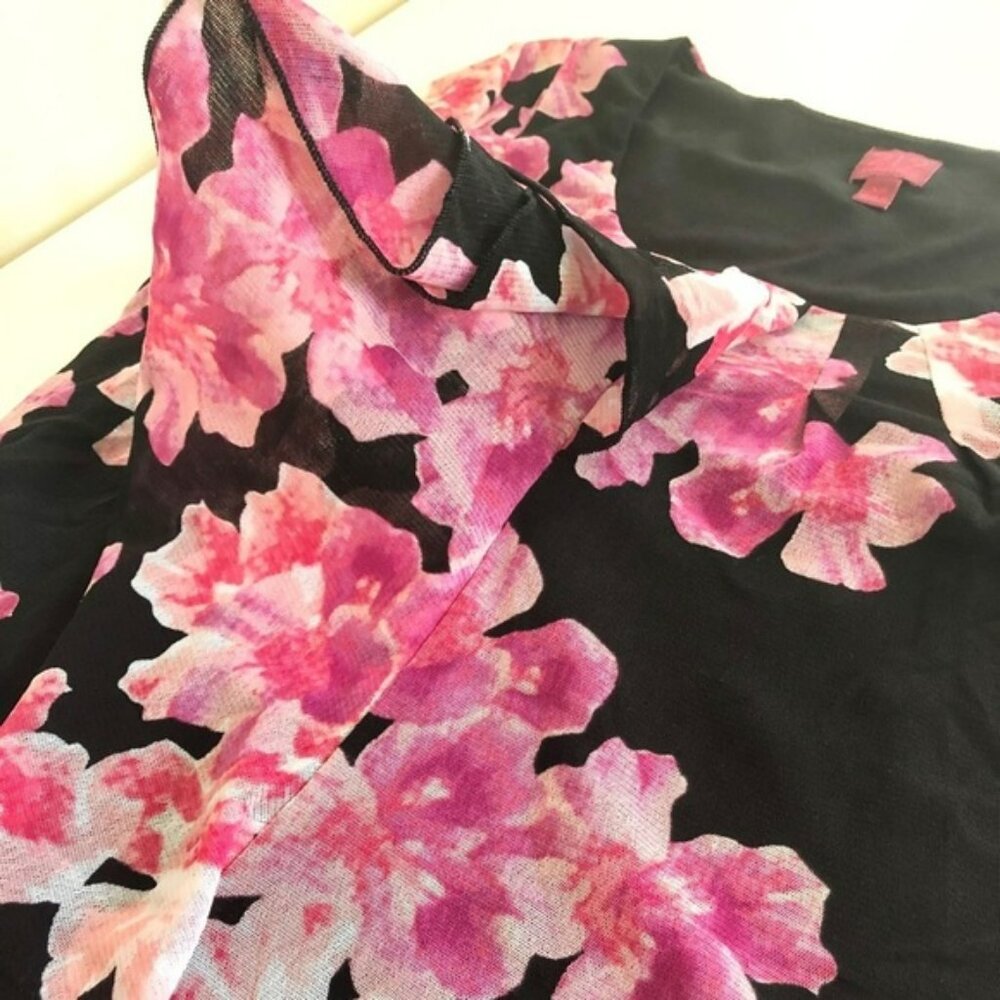 212 Collection Pink Floral Casual Dress Top - Picture 6 of 14
